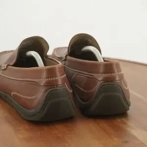 Ecco Mens Driving Moc 2.0 Loafers Shoes Slip On Brown Leather Moc Toe 46EU - 12 Men main image 4